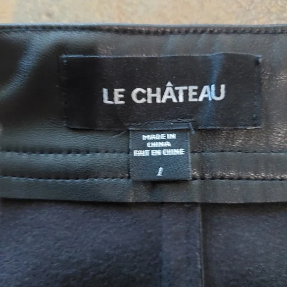 Le Chateau PU Leather Skirt Size 1 - Picture 6 of 6